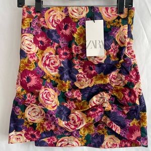Zara colorful mini skirt